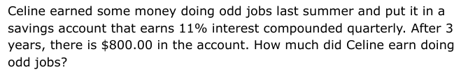 Round your answer to the nearest cent. Celine