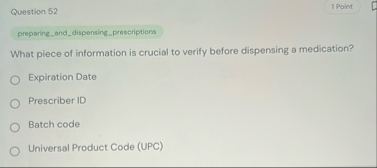 Question 5 2 preparing _ and _ dispensing _