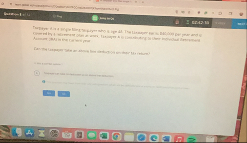 0 2 : 4 2 - 3 0 Taxpayer A is a single fing