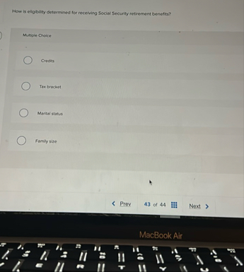 How is eligitity determined for receiving Social