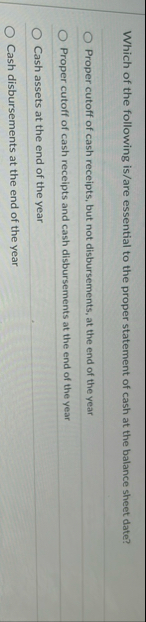 Which of the following is / are essential to the