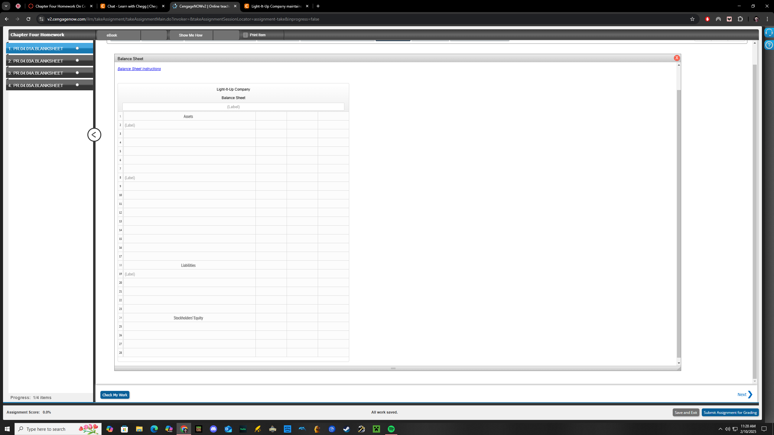 | Chapter Four Homework On Ce x Chat - Learn with
