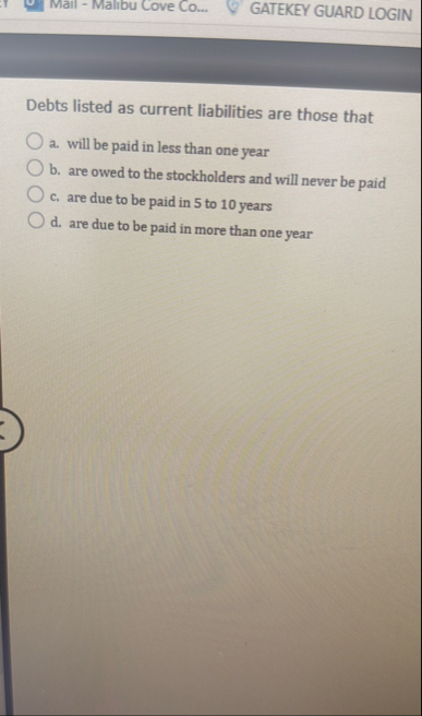 Mail - Malibu Cove Co . . . GATEKEY GUARD LOGIN