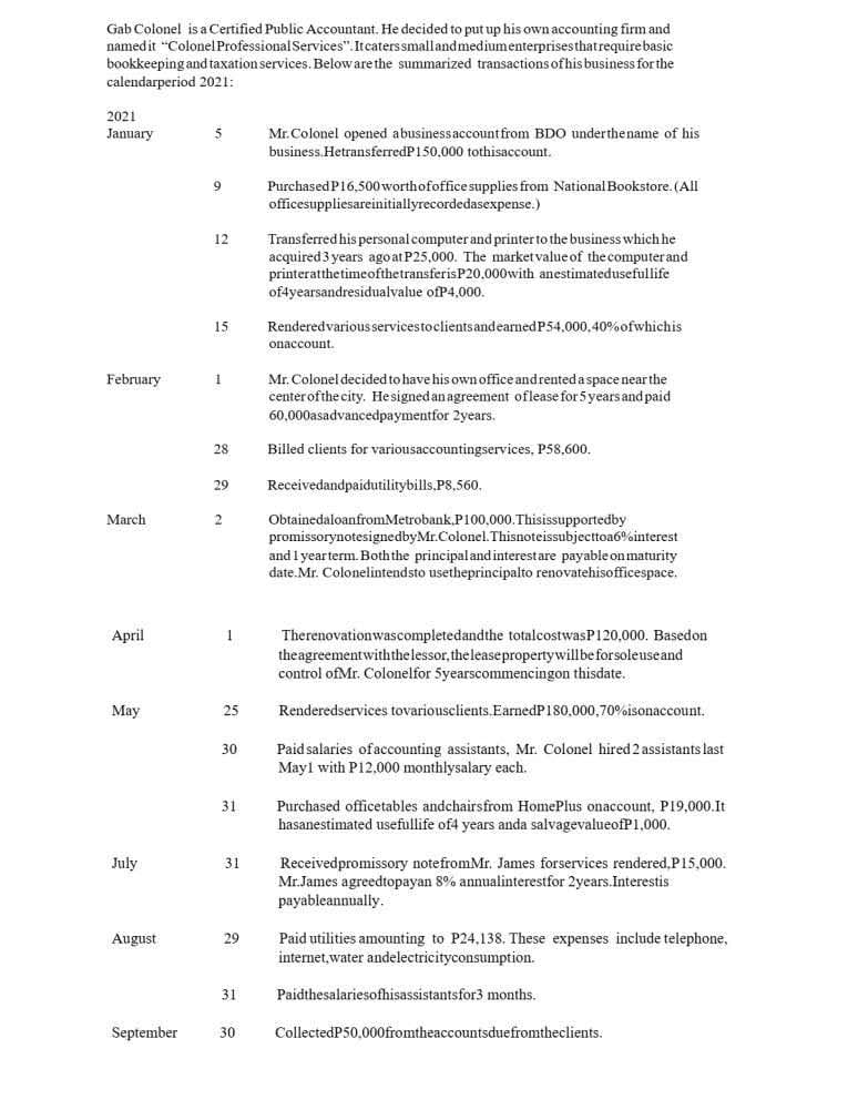 Gab Colonel is a Certified Public Accountant. He