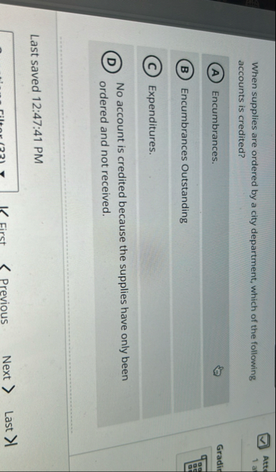 When supplies are ordered by a city department,