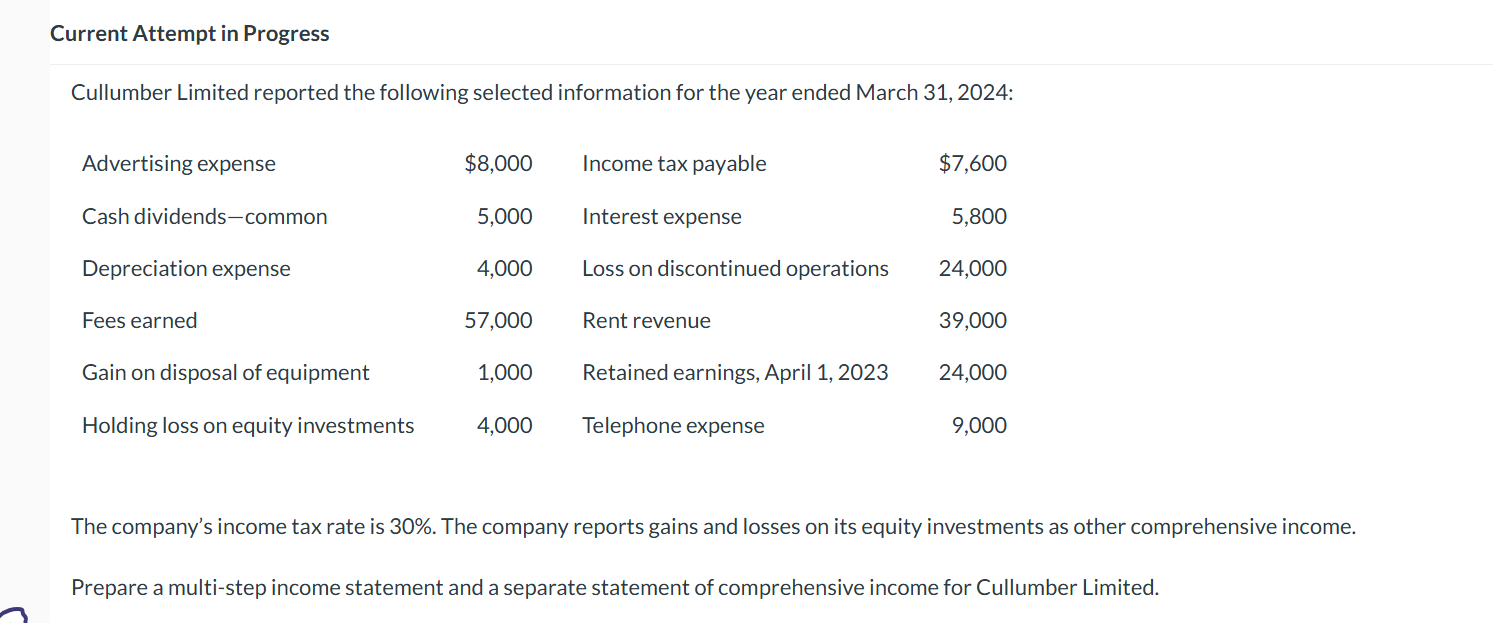 Current Attempt in Progress Cullumber Limited