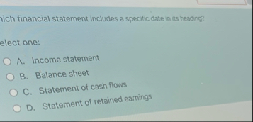nich financial statement includes a specific date