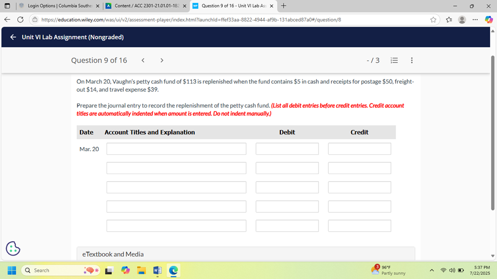 Login Options | Columbia Southe X A Content/ ACC