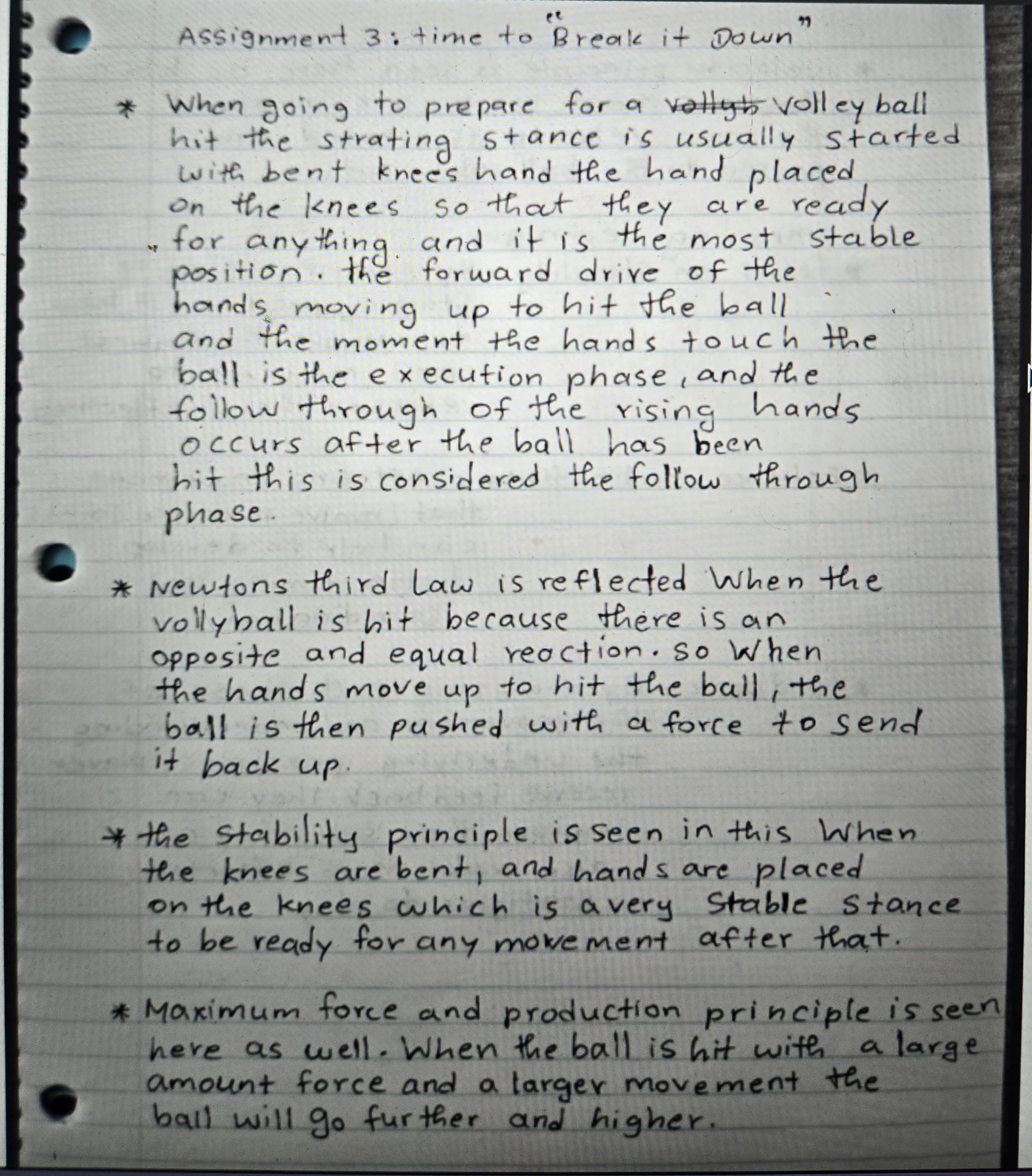 Wait for next image Assignment 3 : time to Break it Down"