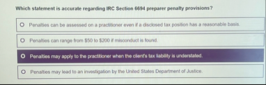 Which statement is accurate regarding IRC Section