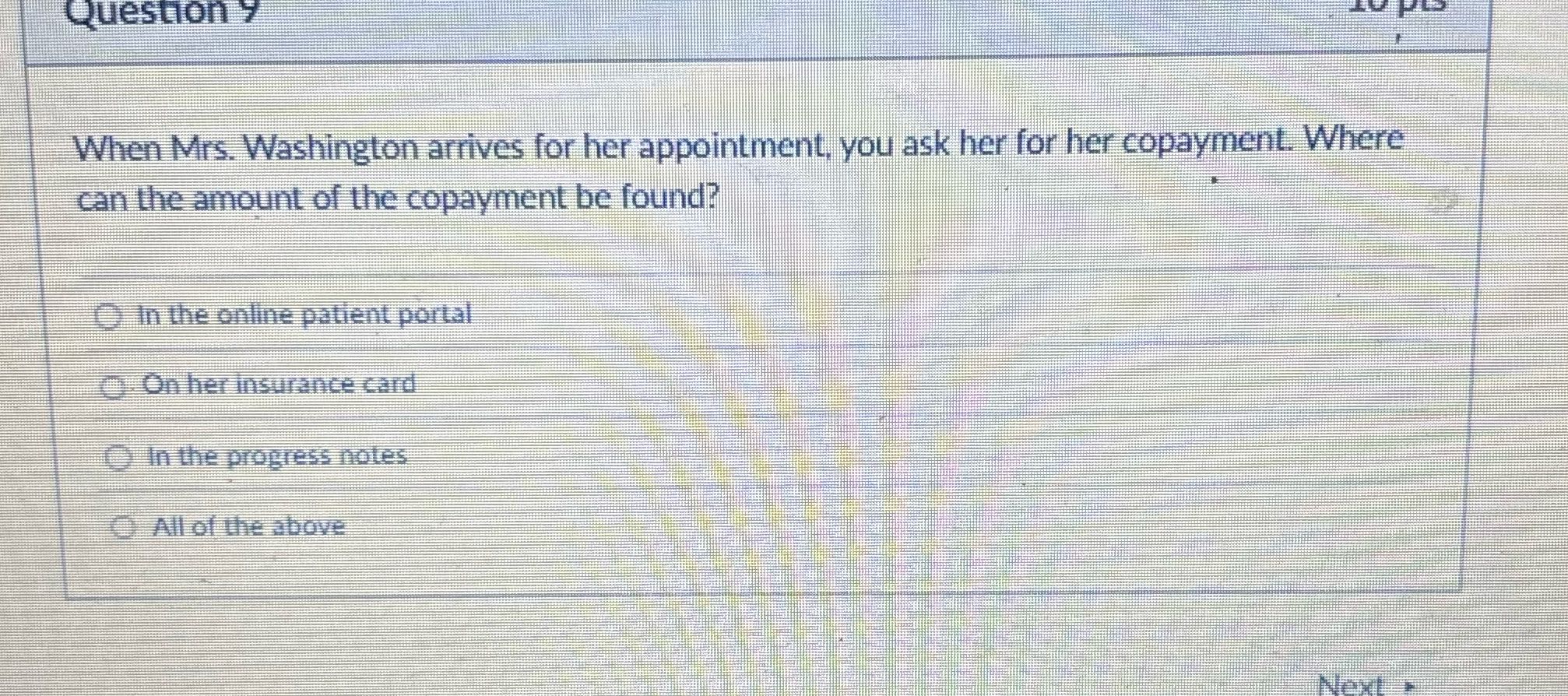 Answer for me Question 7 When Mrs. Washington