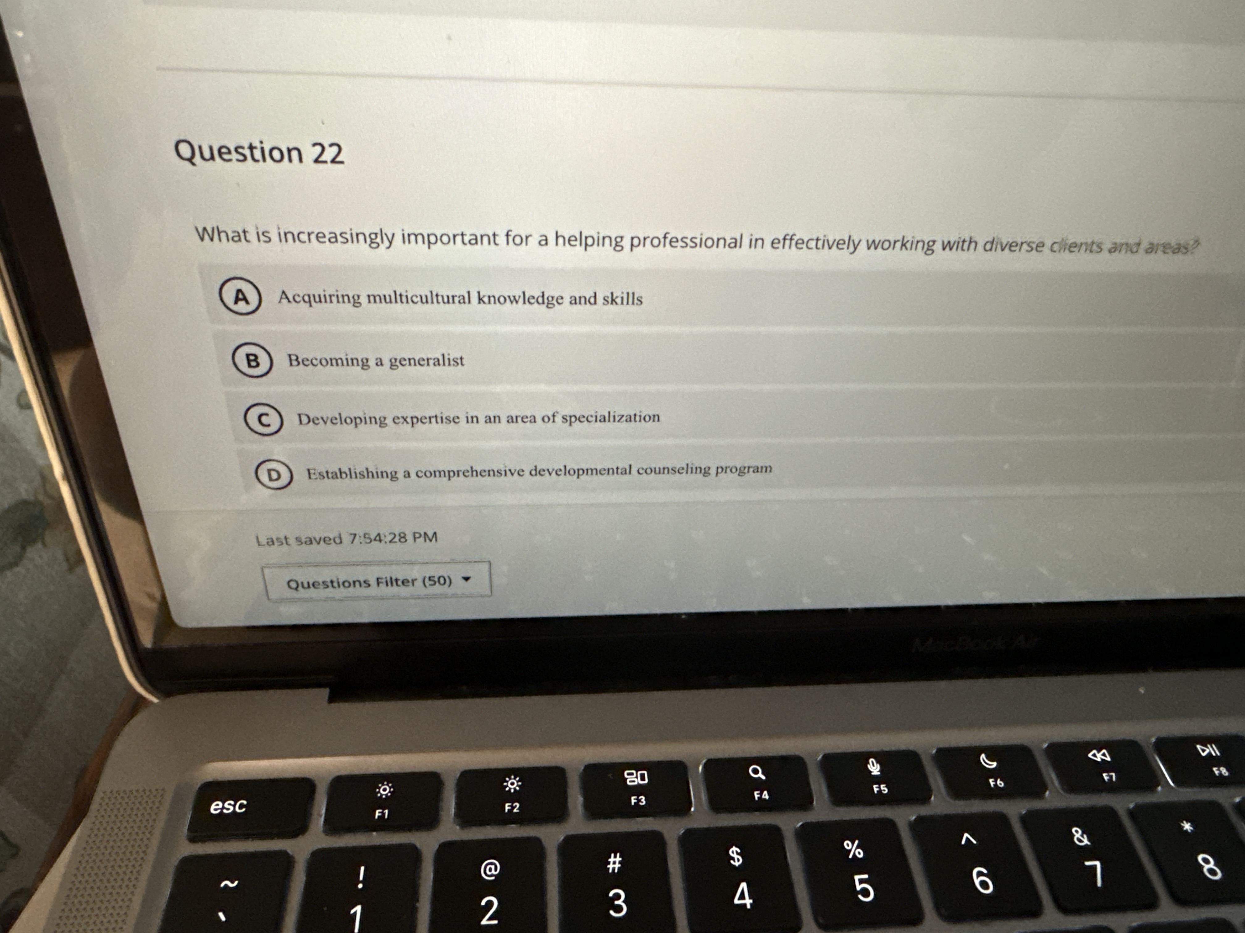 Answer question in the photo Question 22 What is