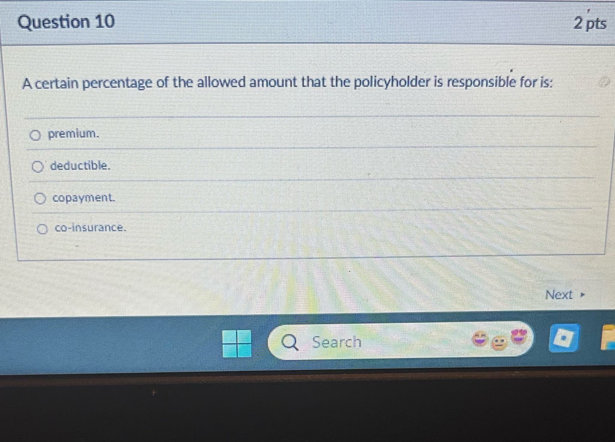 Answer for me Question 10 2 pts A certain