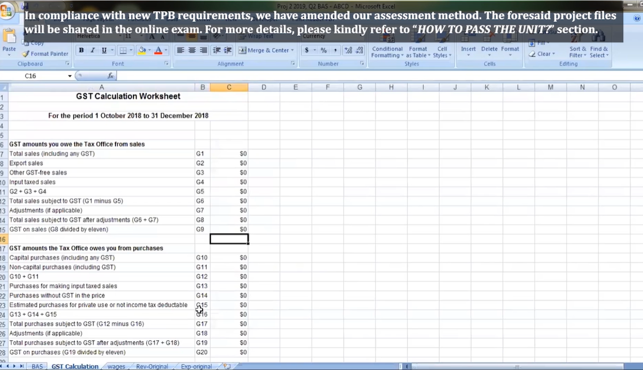 Proj 2 2019, Q2 BAS - ABCD - Microsoft Excel In