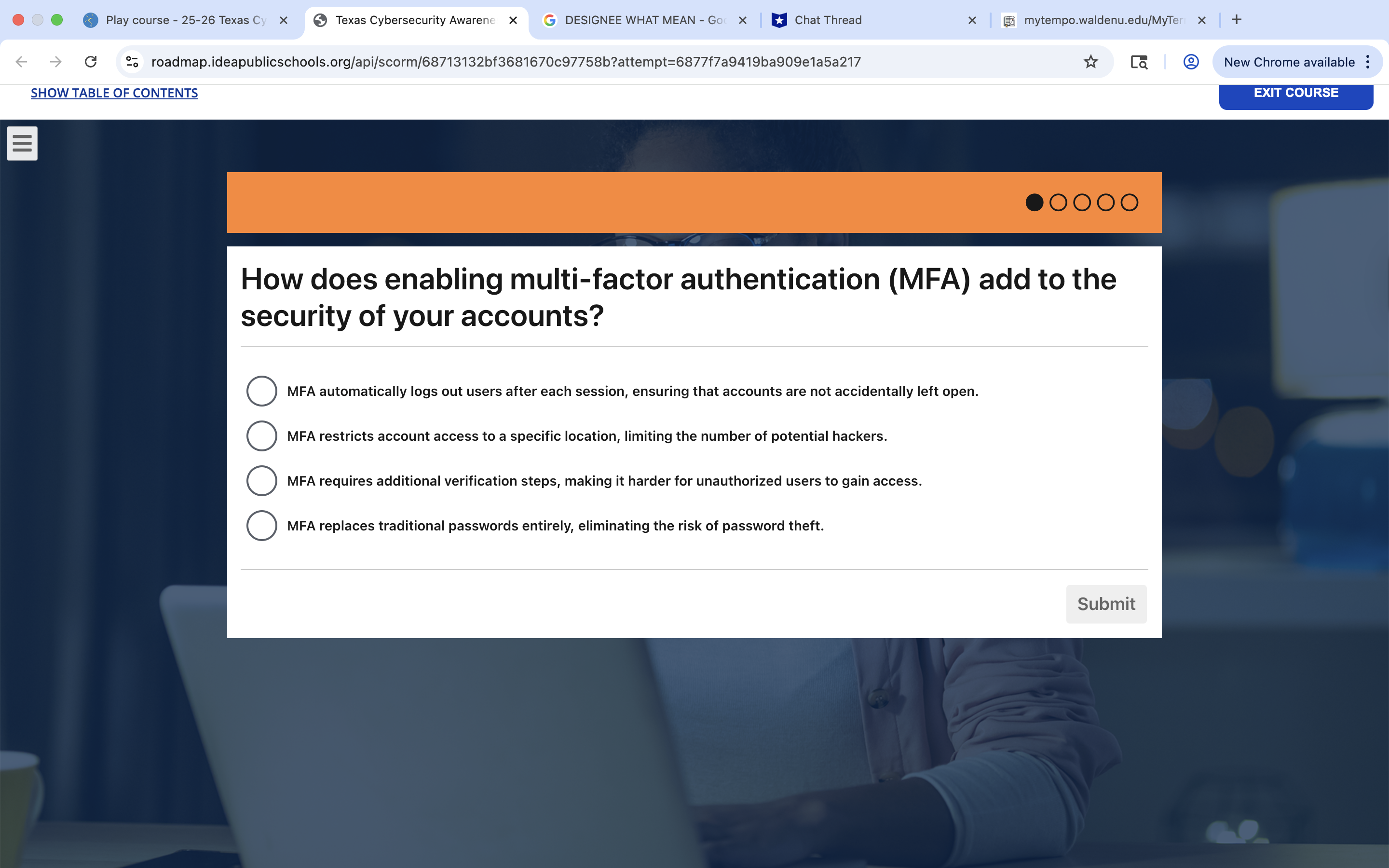 ANSWER Play course - 25-26 Texas Cy X Texas