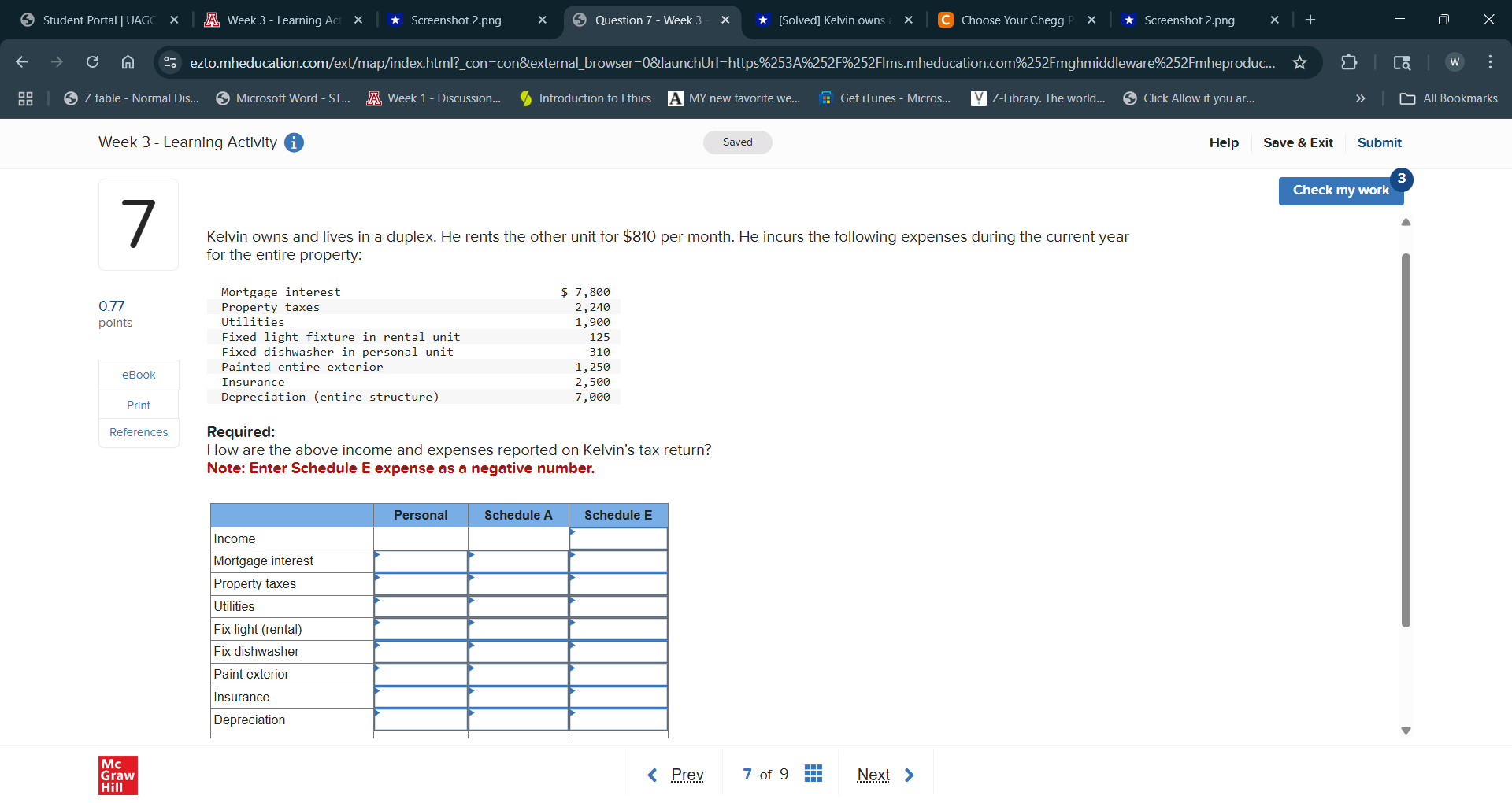 Student Portal | UAGC X A Week 3 - Learning Act x