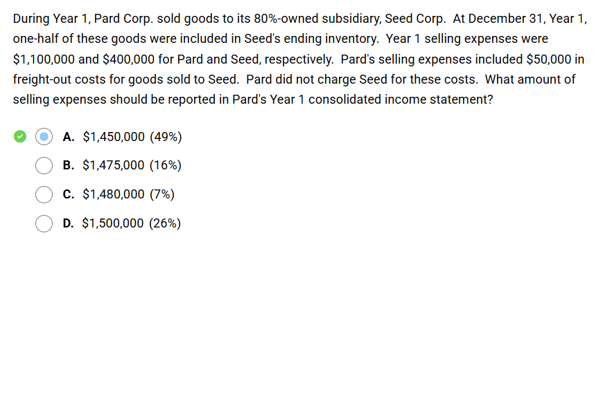 why did we deduct 50000? During Year 1, Pard