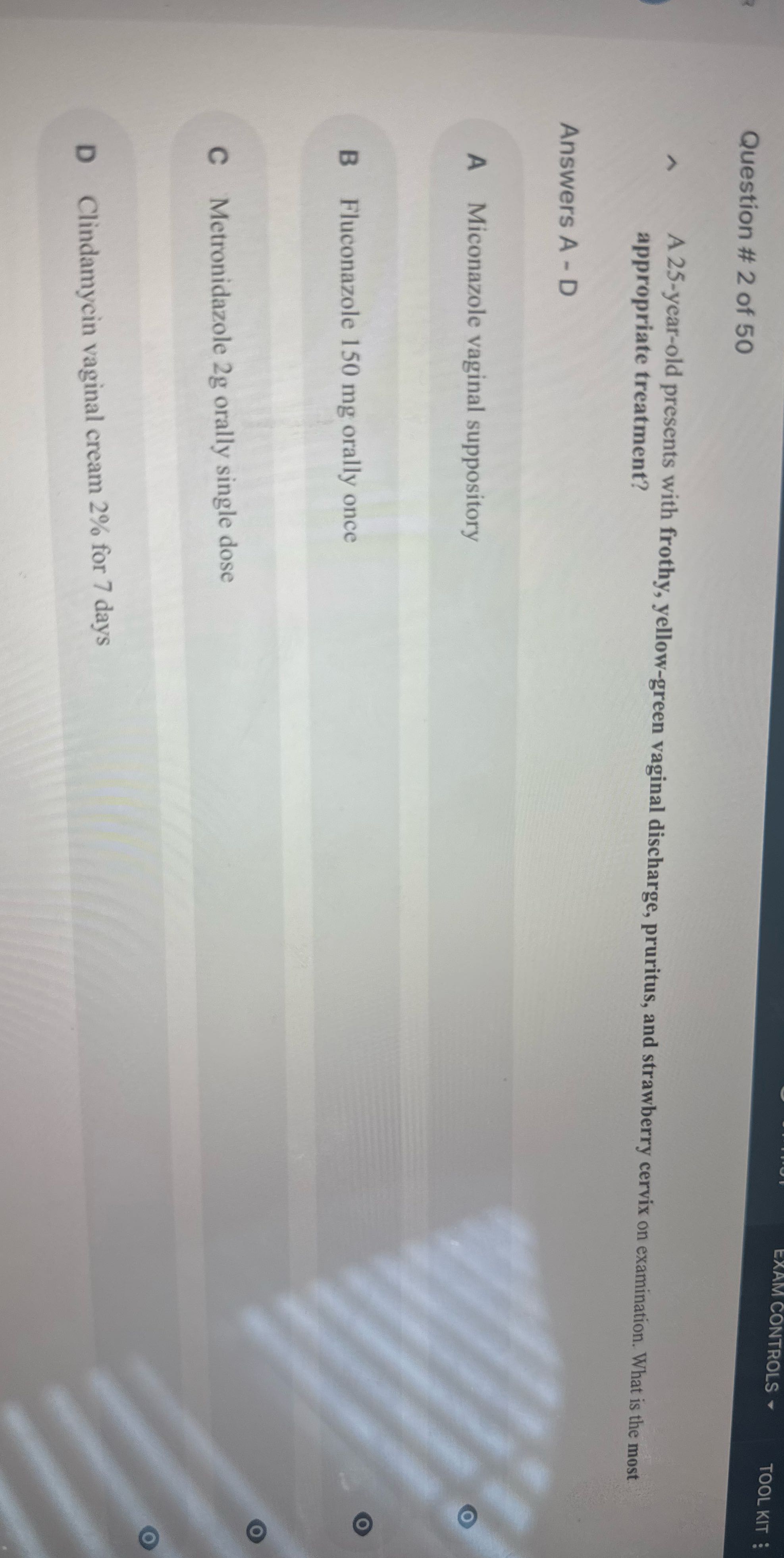 Answer this ONTROLS TOOL KIT : Question # 2 of 50