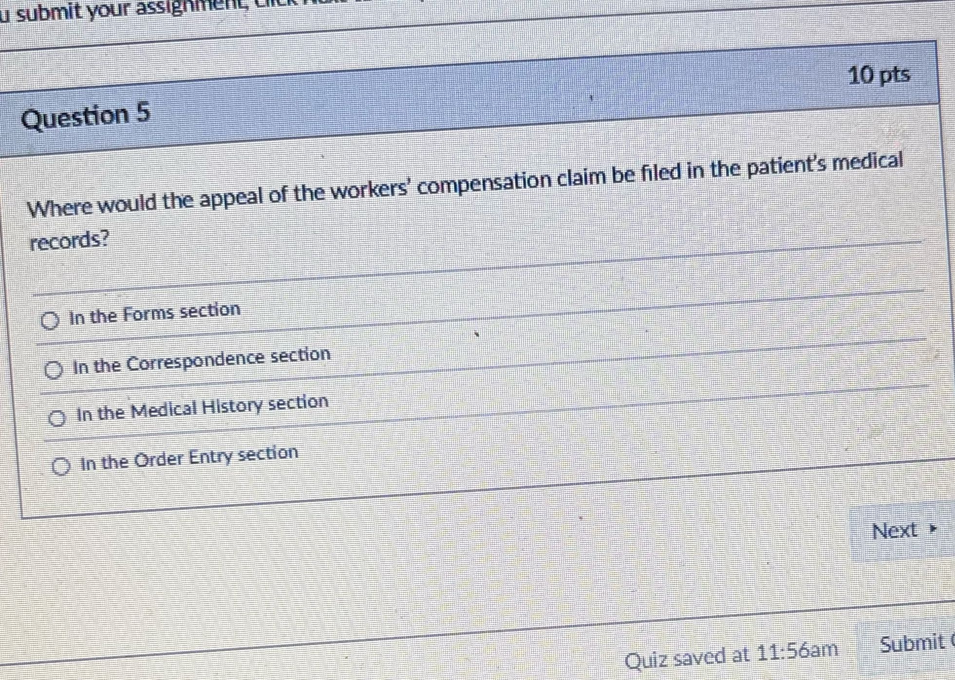Answer for me u submit your assignment Question 5