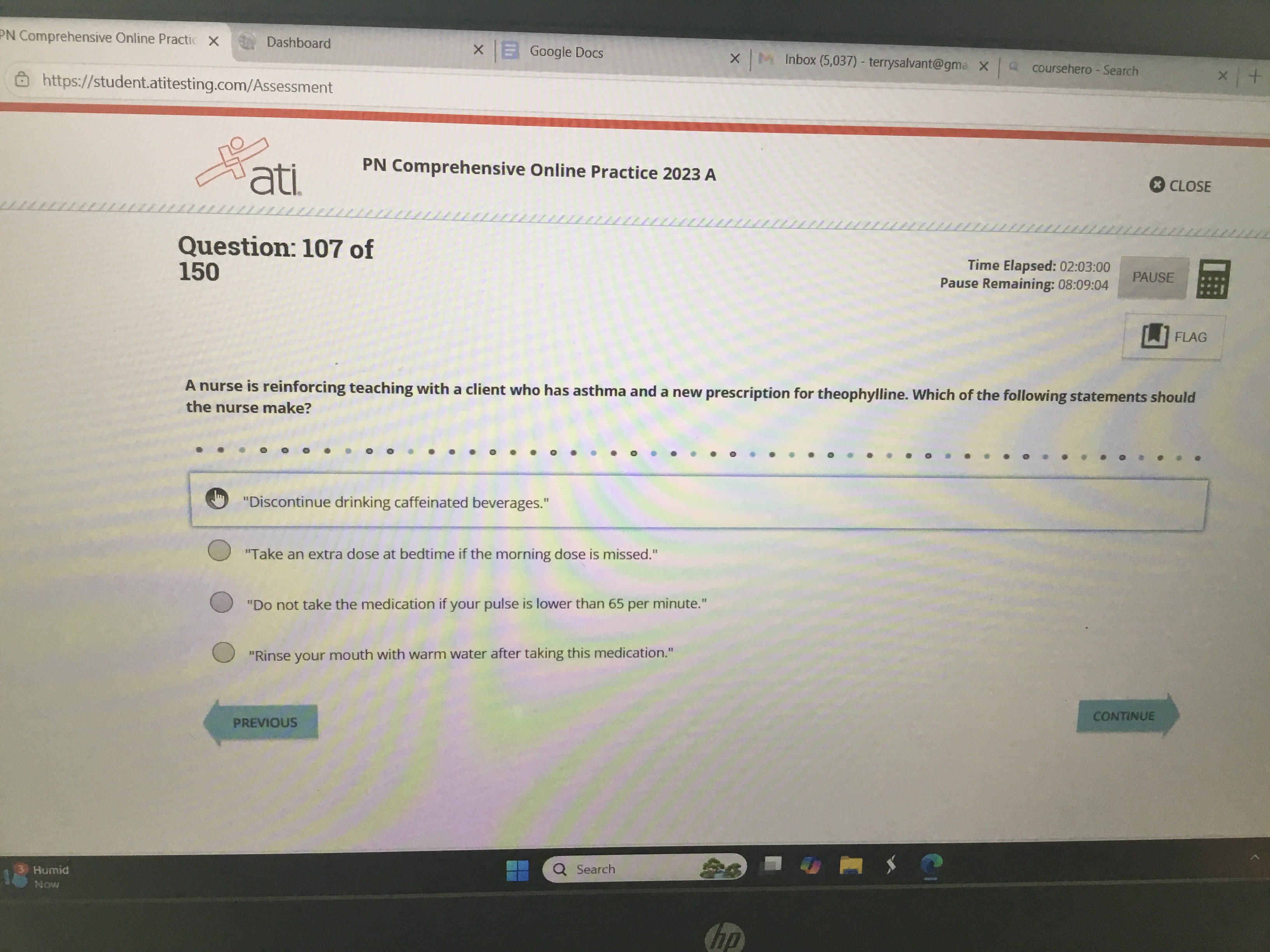 Answer this N Comprehensive Online Practic X