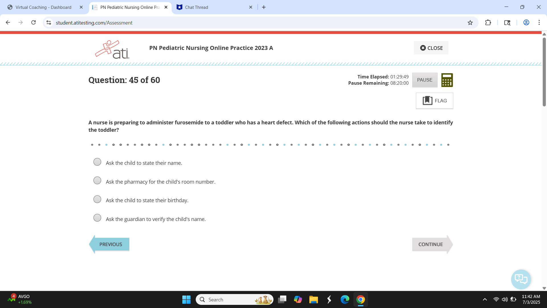 Answer this? Virtual Coaching - Dashboard X PN