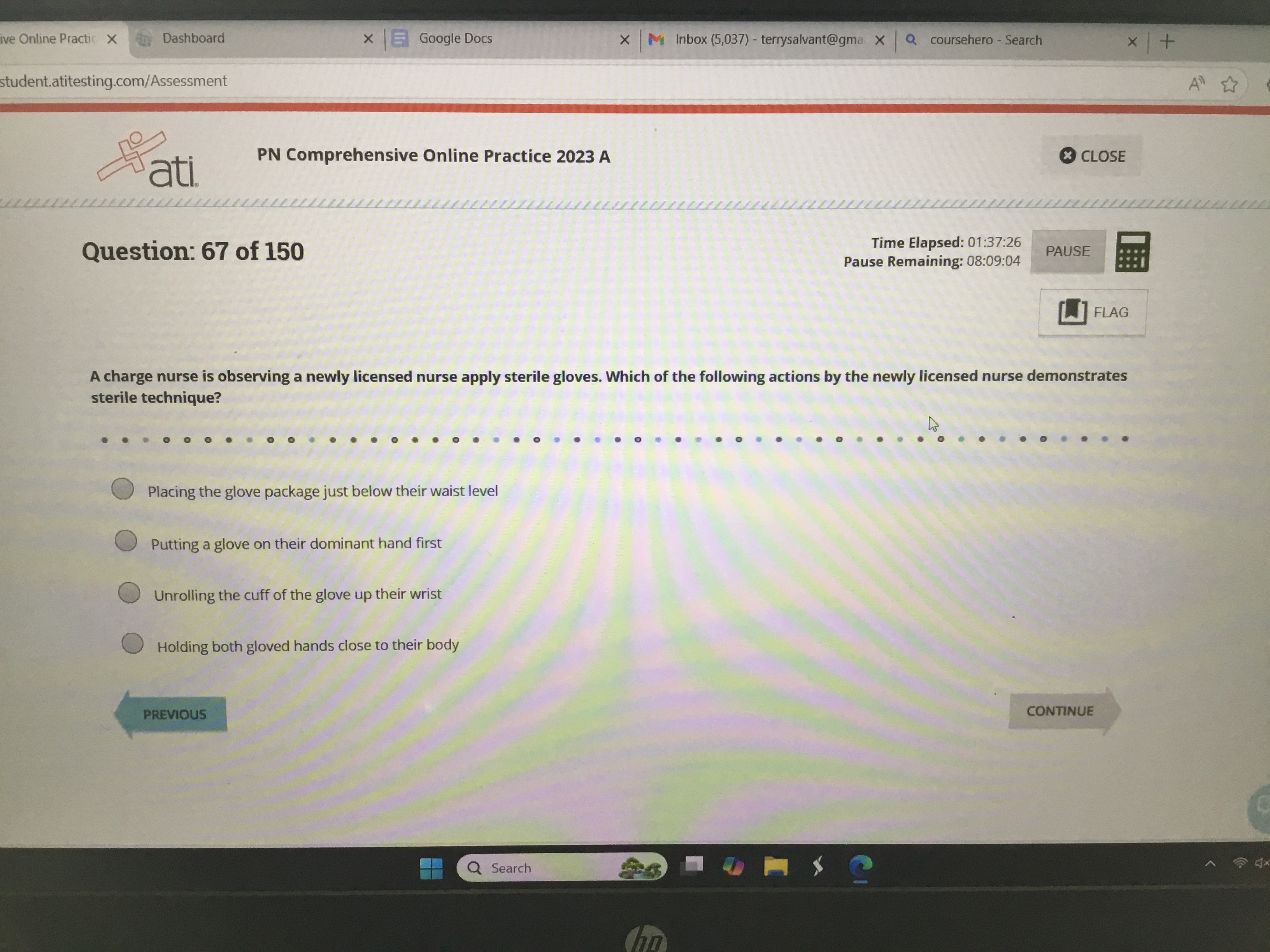 Answer this ve Online Practic X Dashboard x