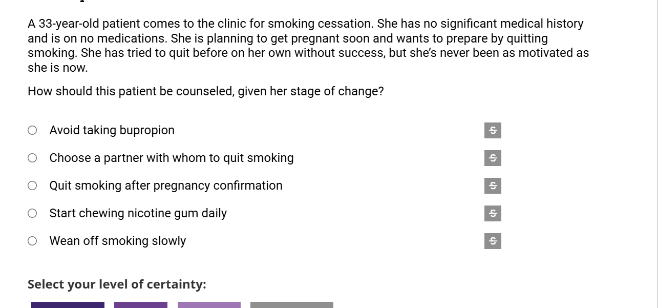 WHAT IS THE CORRECT ANSWER A 33-year-old patient