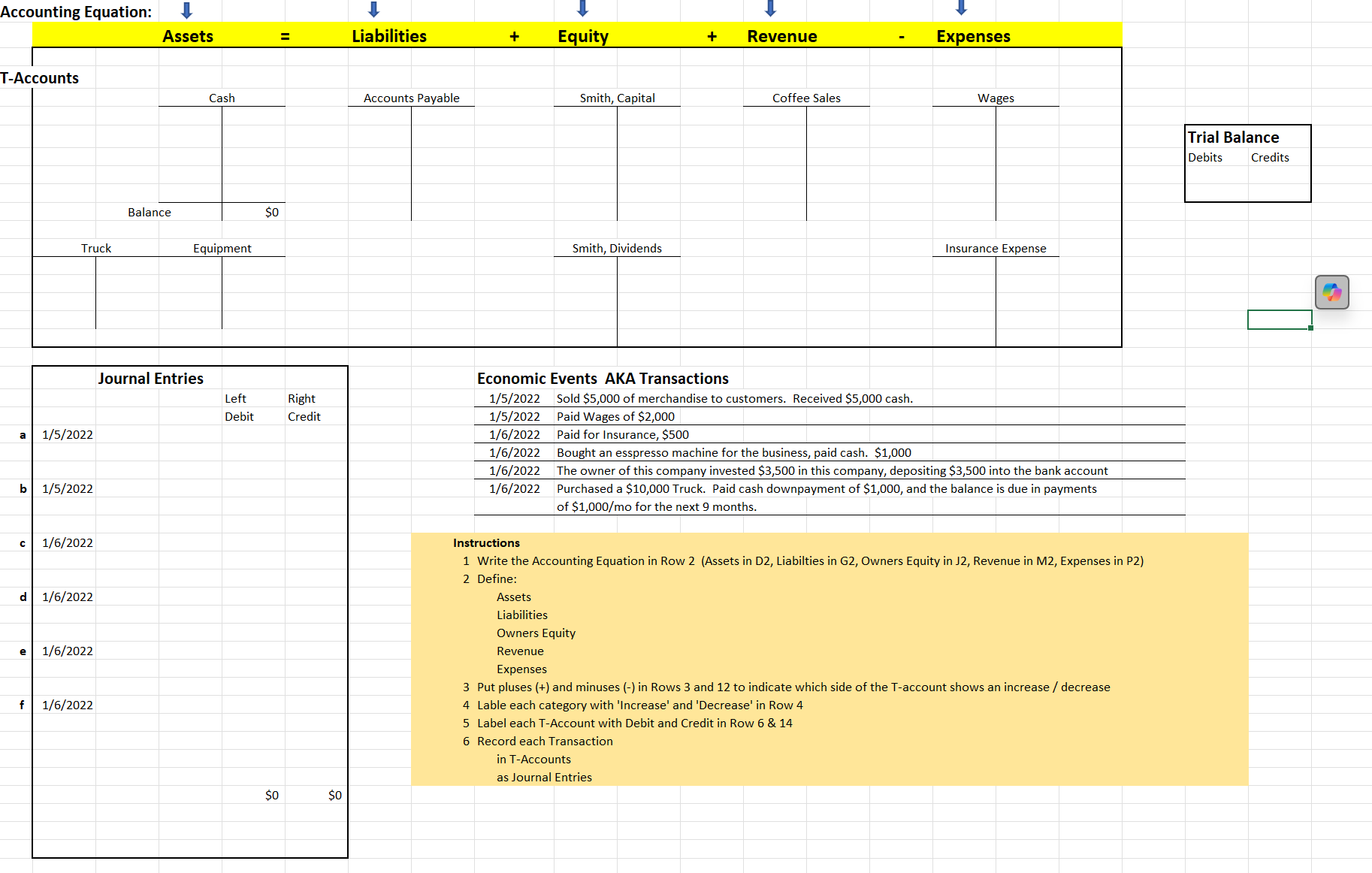 Accounting Equation: J 4 q 4 Assets = Liabilities