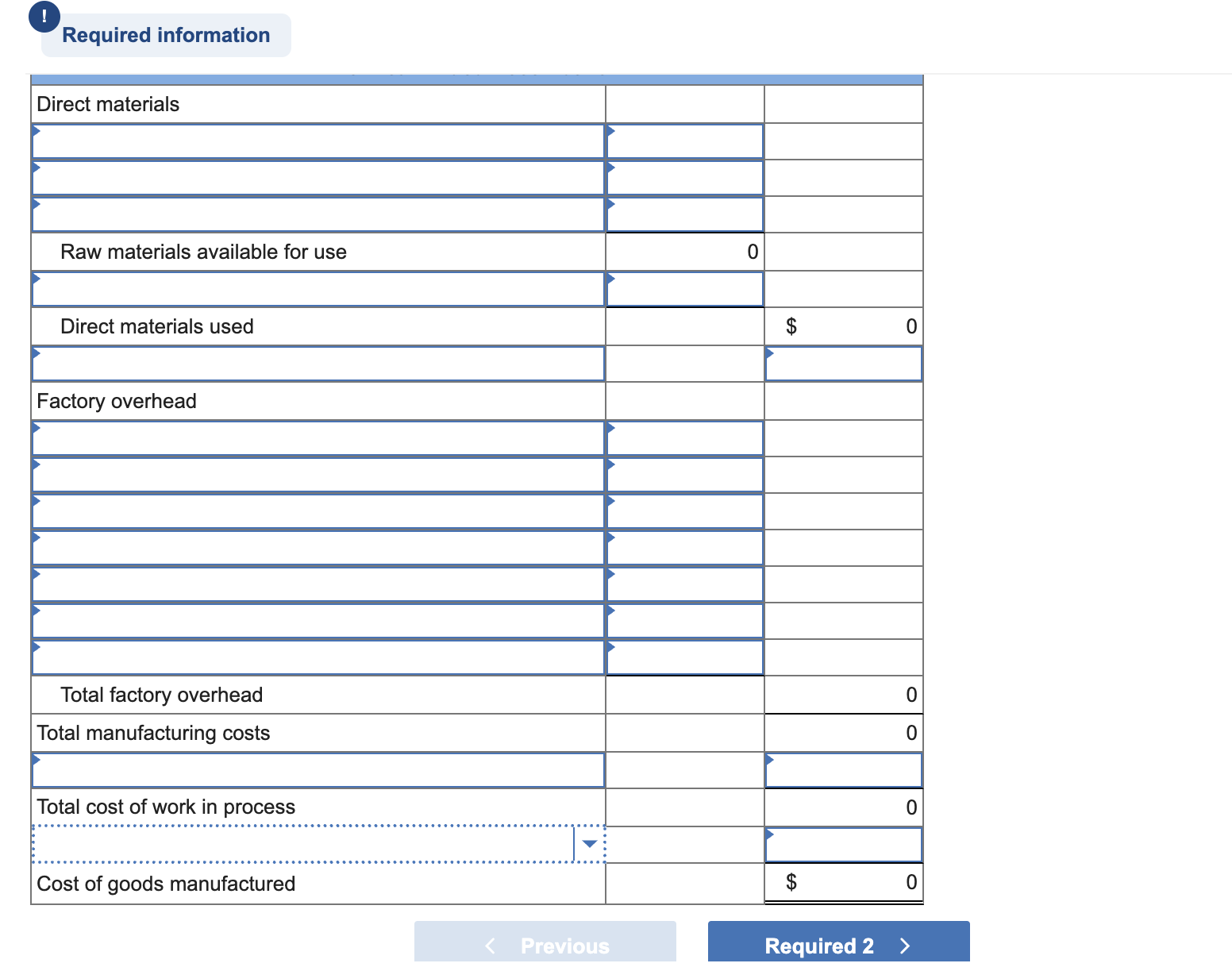 Please answer the lue highlighted boxes on the