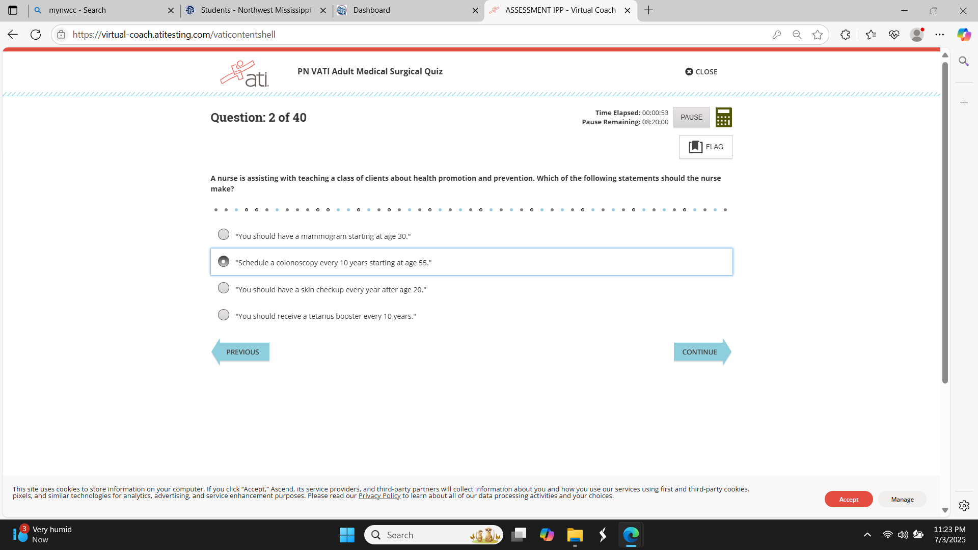 Answer this? Q mynwcc - Search X Students -