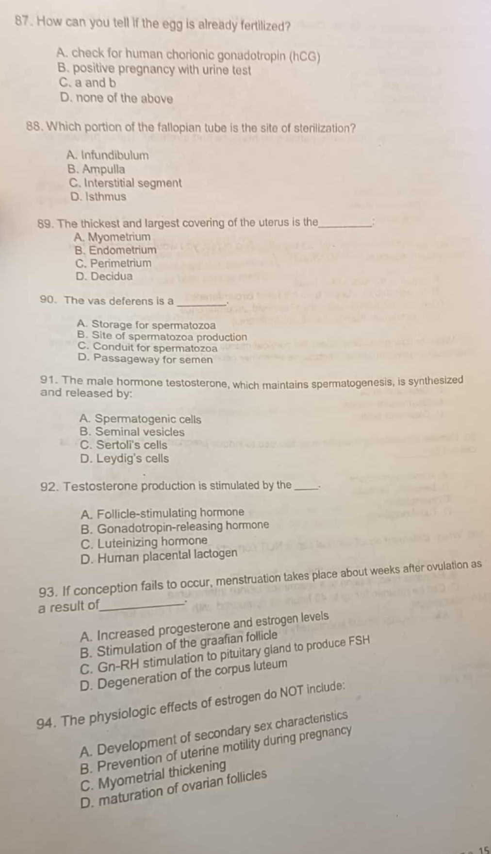 Answer this 87. How can you tell If the egg is