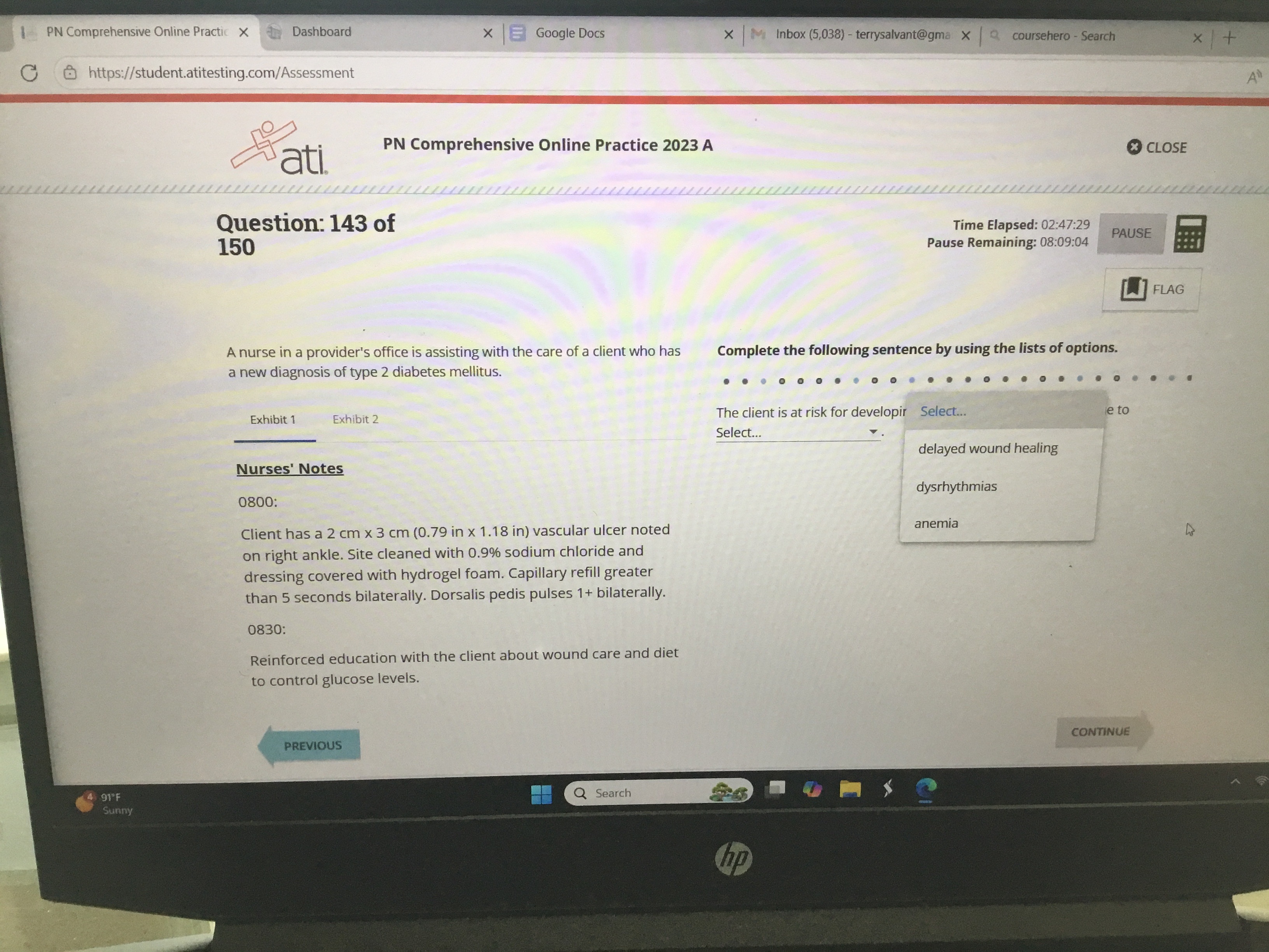 Answer this 1 PN Comprehensive Online Practic X