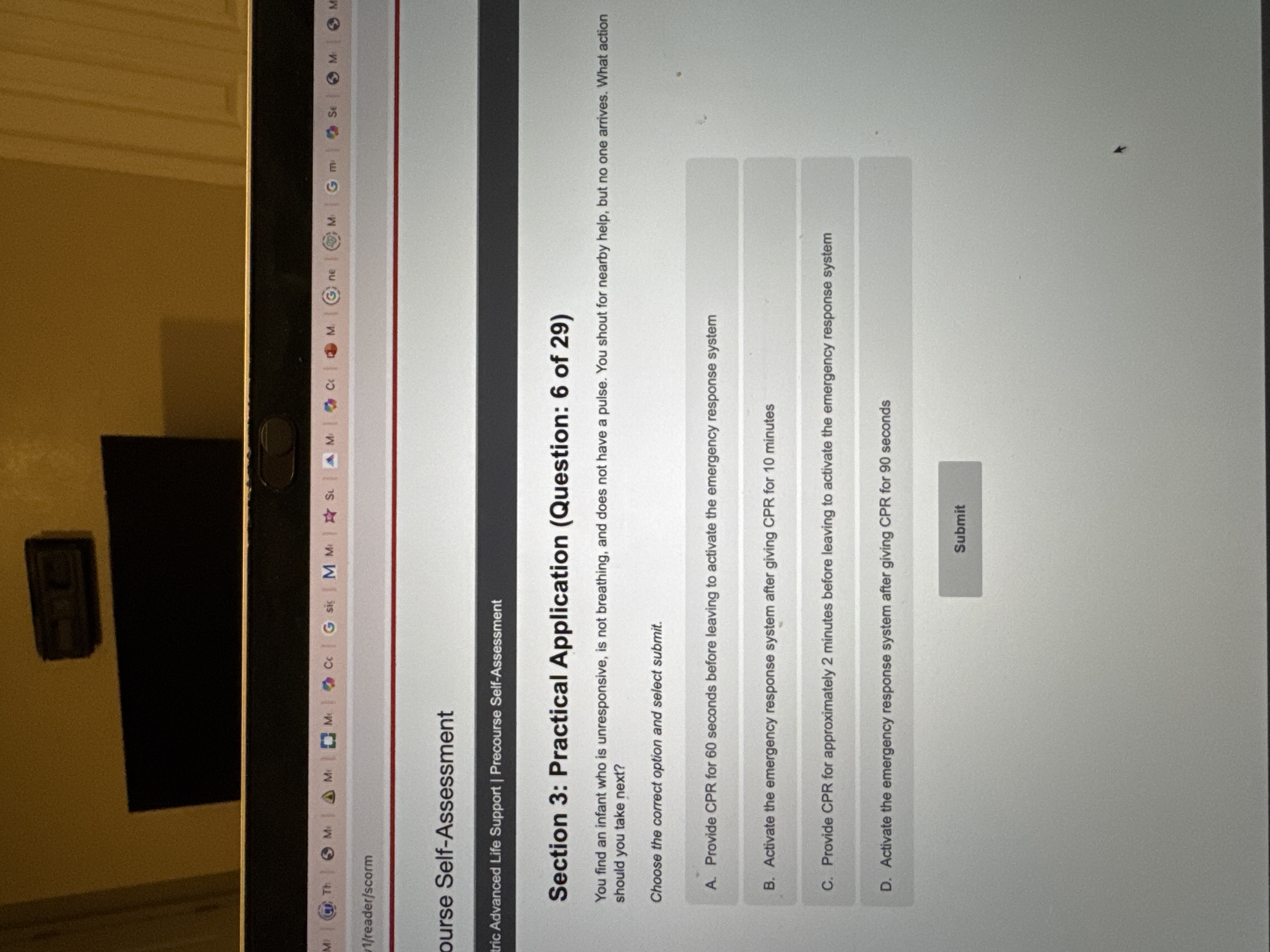 What is correct option M I @ Th | 3 MI | A M | Mc