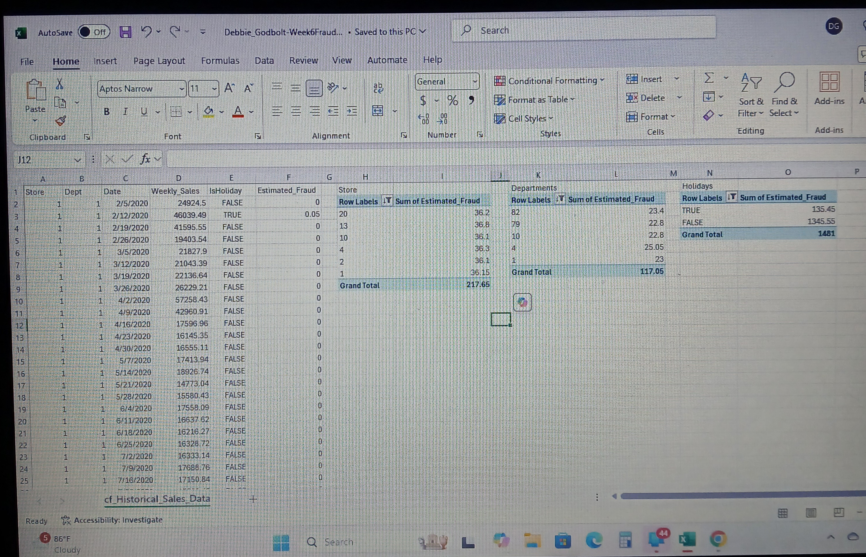 I am having trouble with a question for an