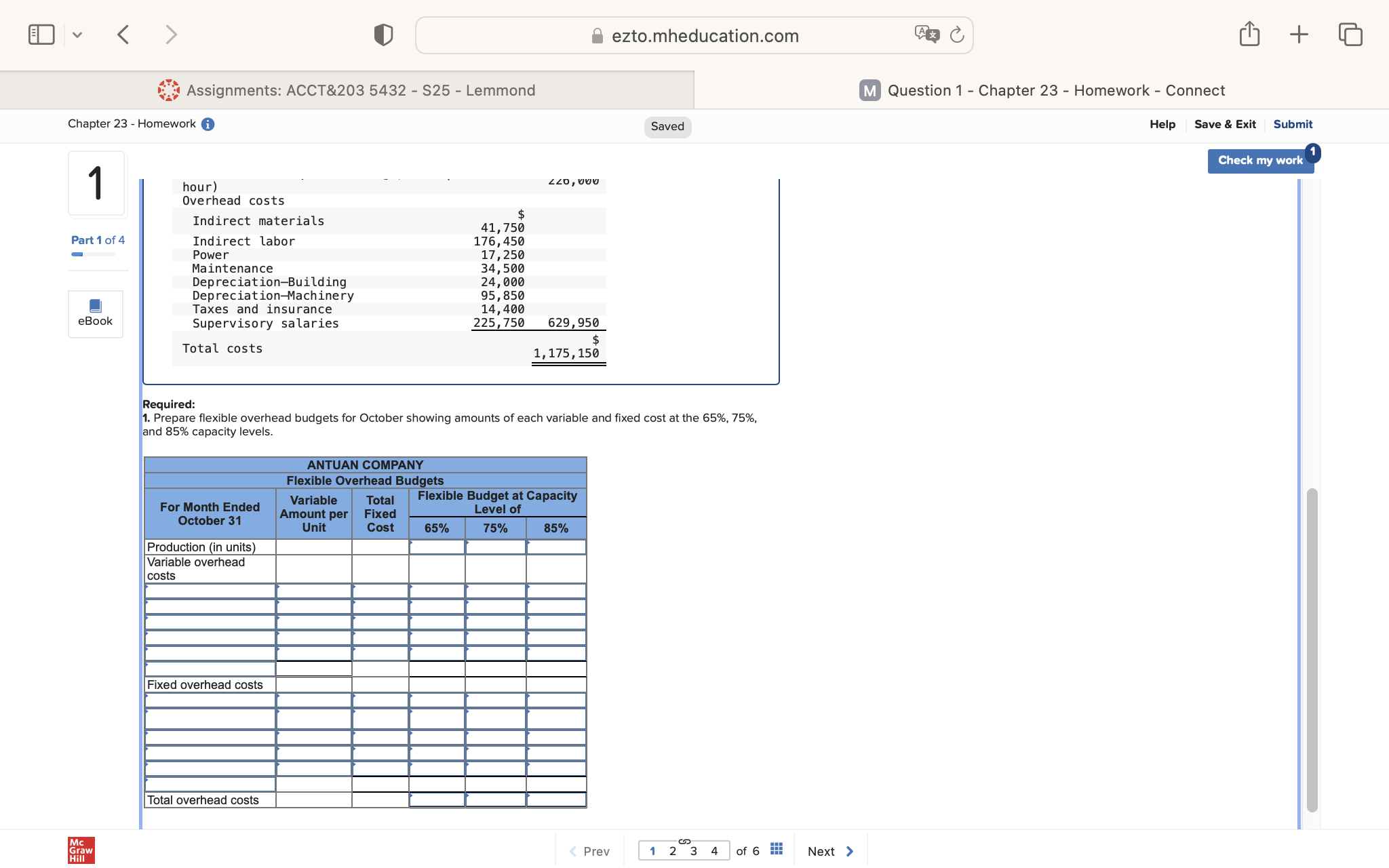 > ezto.mheducation.com A& C + Assignments: