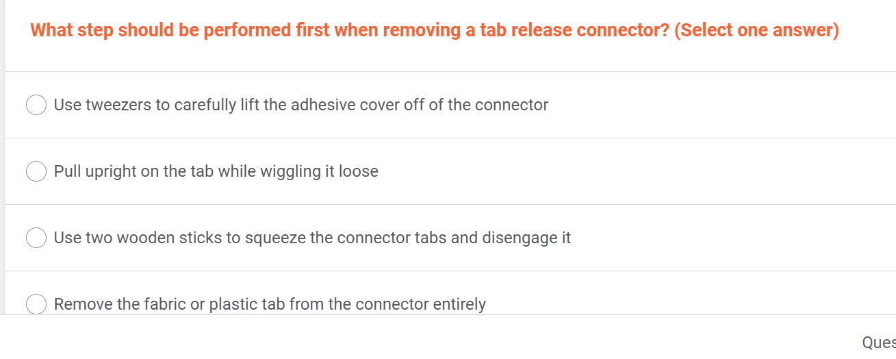 answer this What step should be performed first