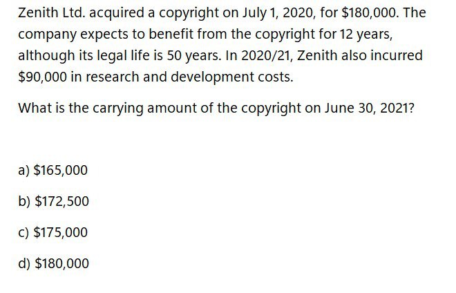 Provide correct answer this accounting question