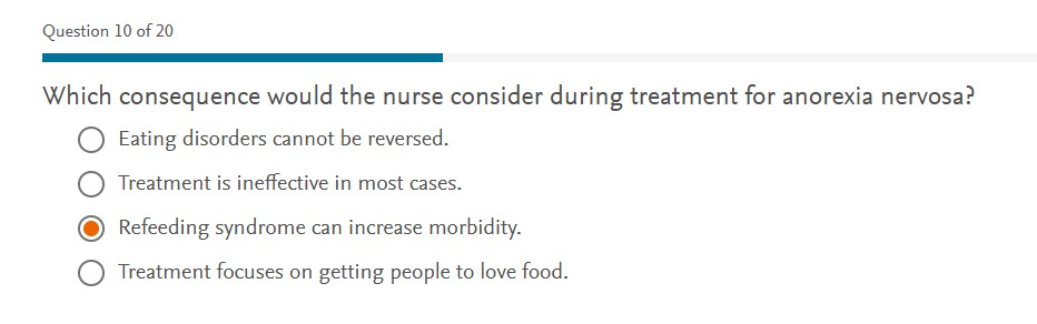 answer this Question 10 of 20 Which consequence
