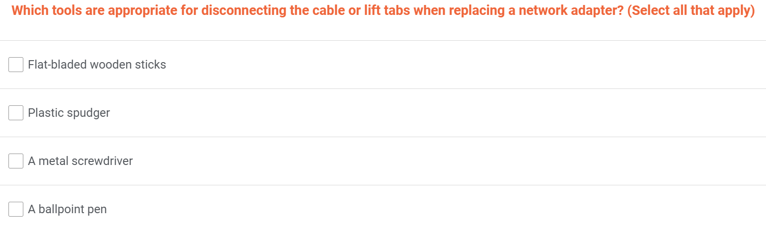 answer this Which tools are appropriate for