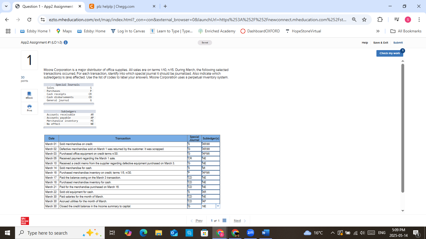 HELP ANSWER THIS Question 1 - App2 Assignment X C