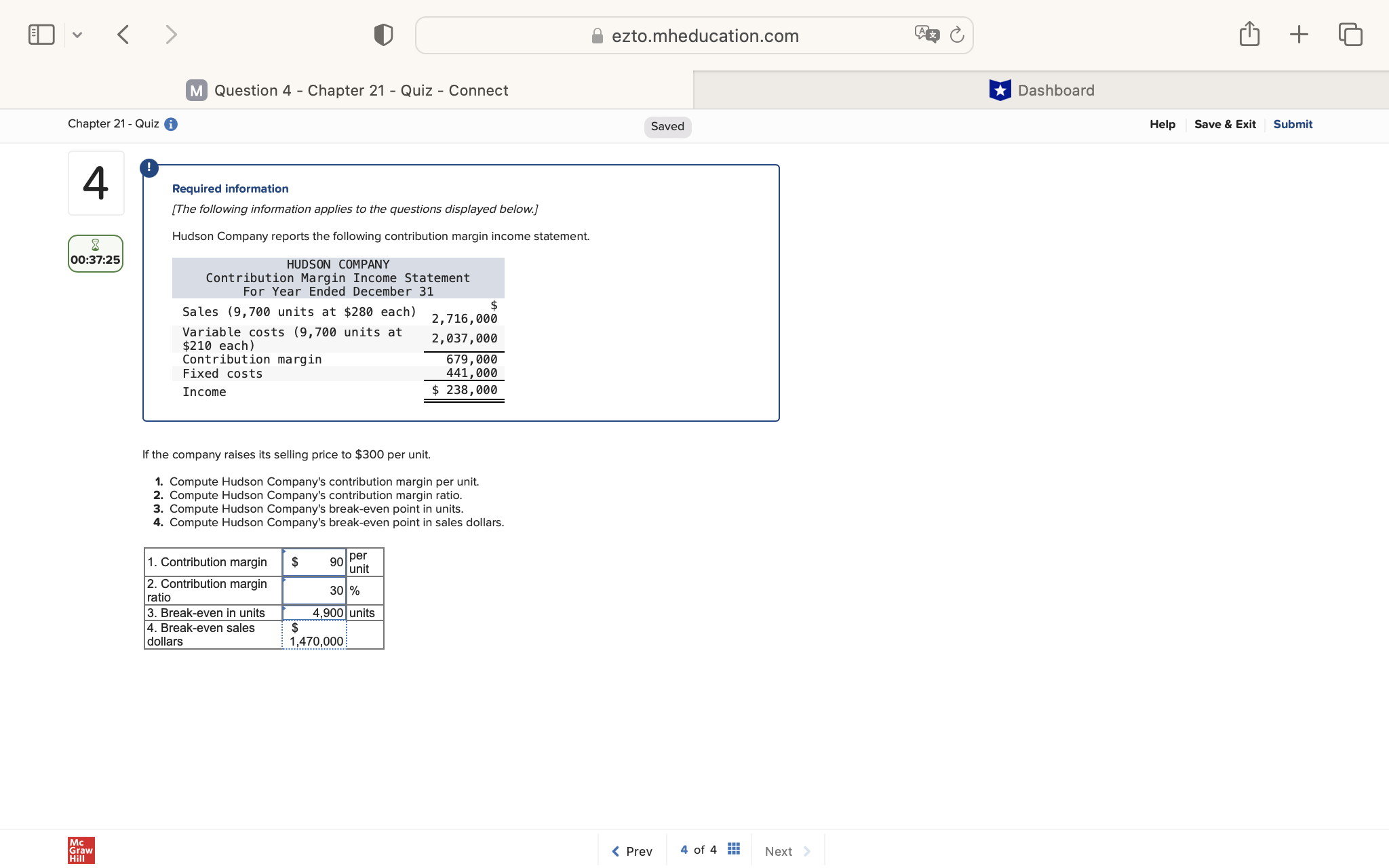 ezto.mheducation.com + M Question 4 - Chapter 21