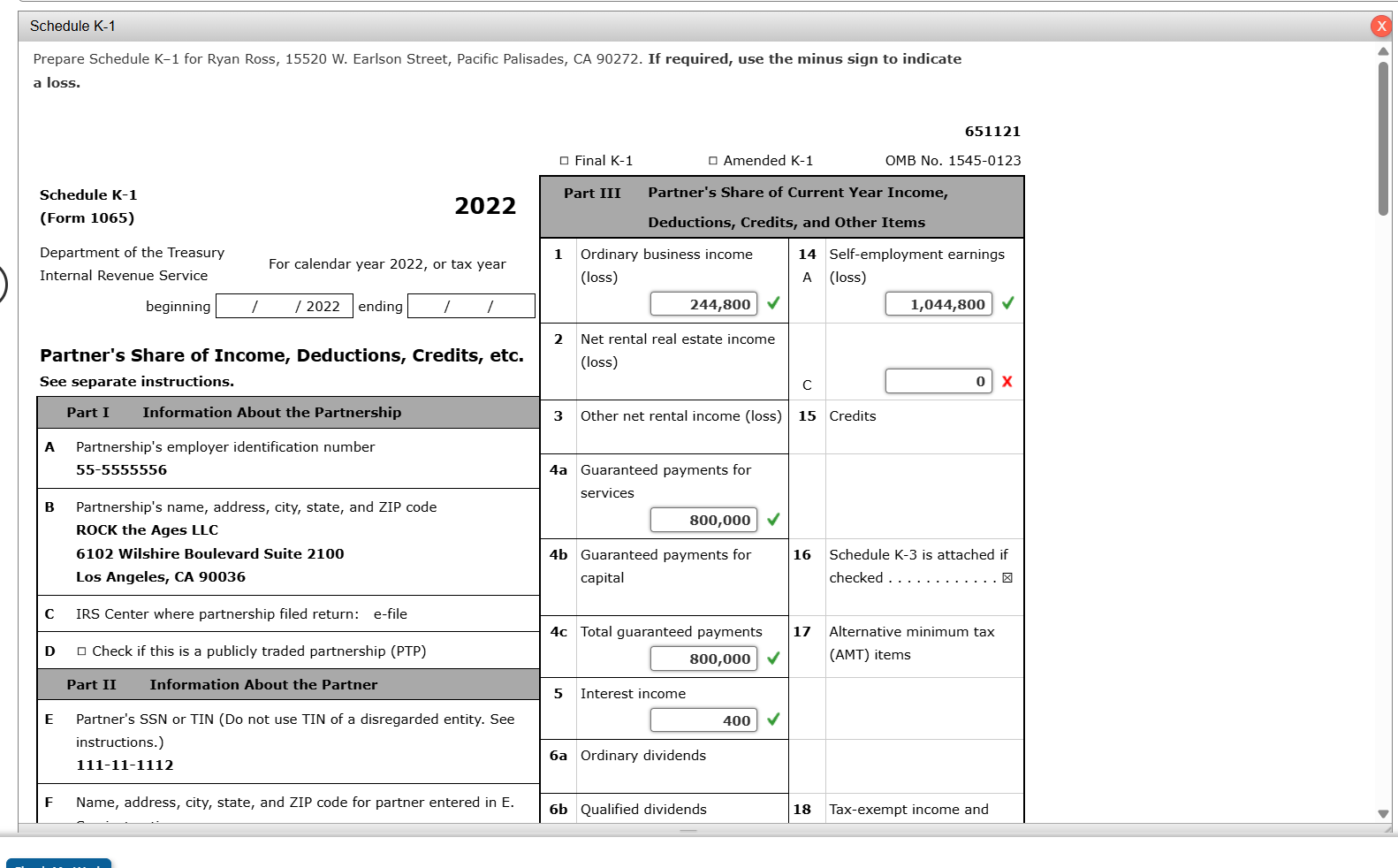 Note: This problem is for the 2022 tax year. Ryan