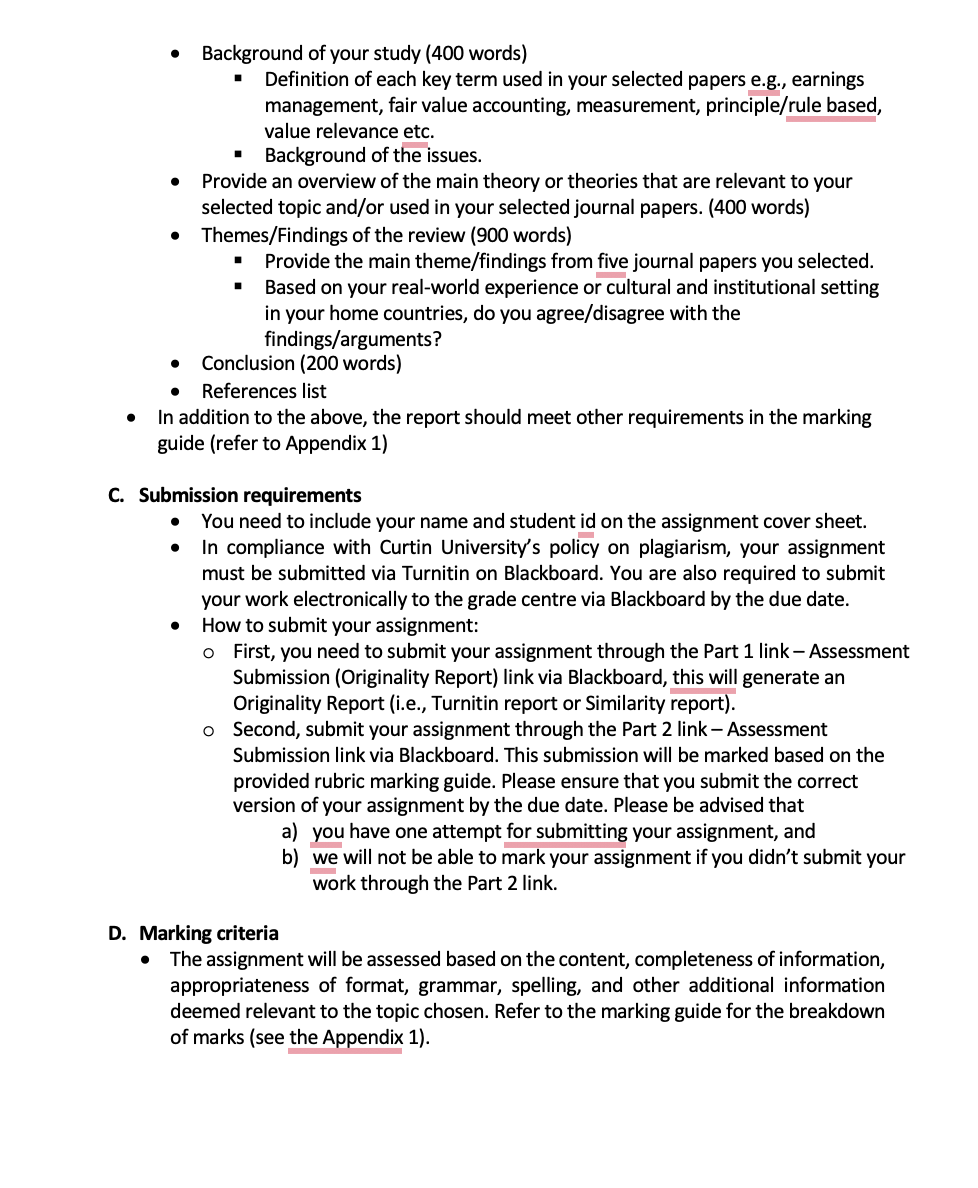 Background of your study (400 words) " Definition