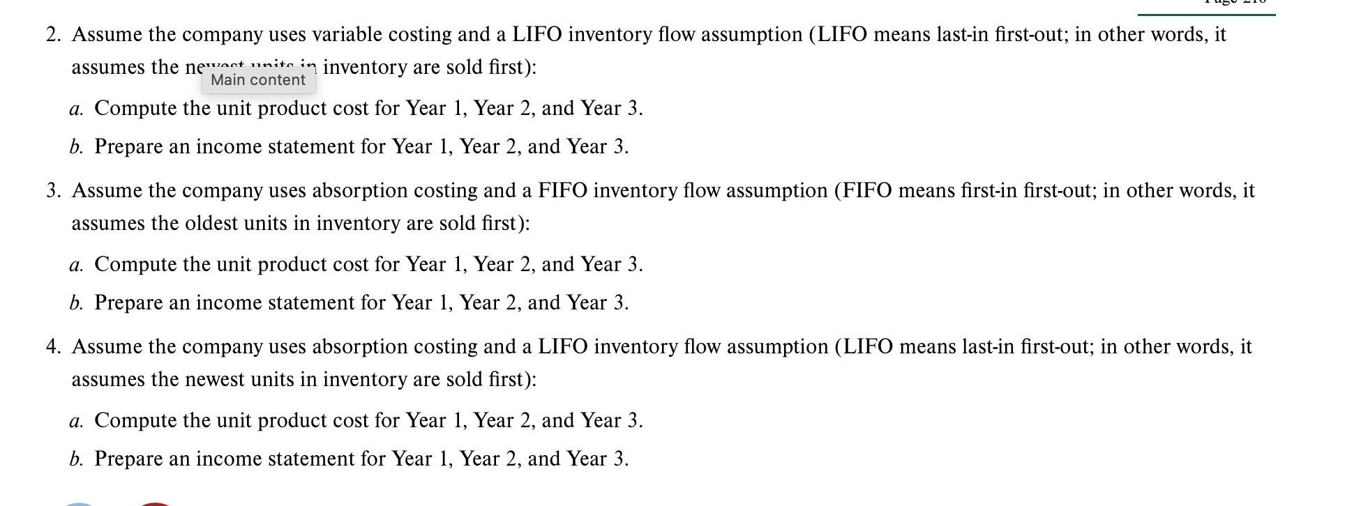 CASE 4-29 Variable and Absorption Costing Unit