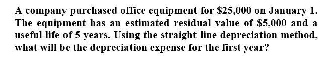 Solve question accounting A company purchased