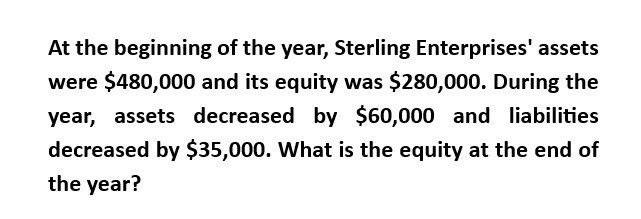 None At the beginning of the year, Sterling