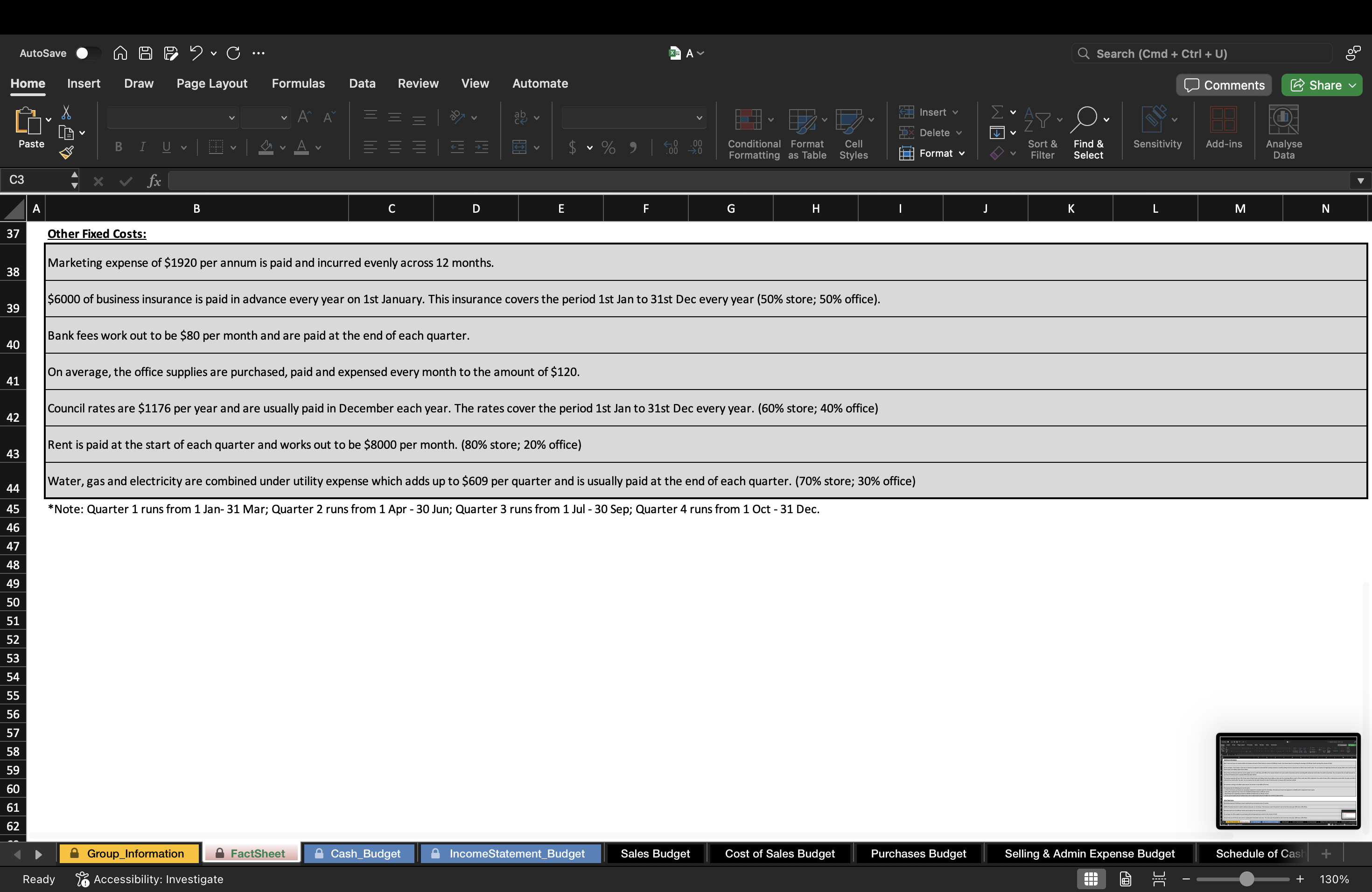 MAA103 - Accounting for Decision Making -