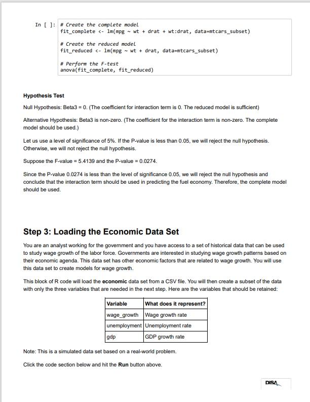 Module Four Discussion: F-Test for Comparing