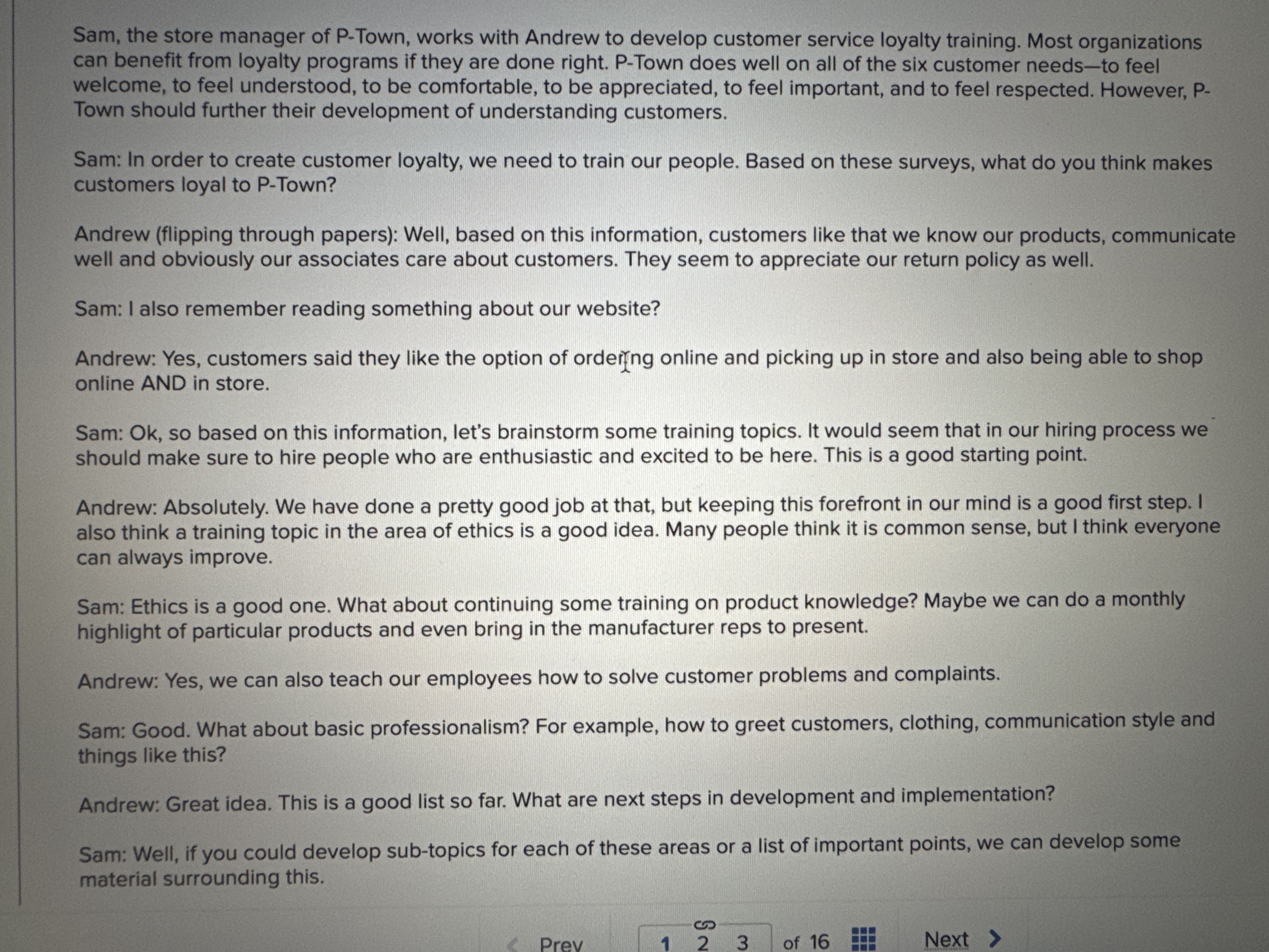 Read part 1 and I'll send part 2 next Sam, the