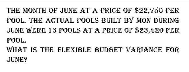 Accurate Answer THE MONTH OF JUNE AT A PRICE OF